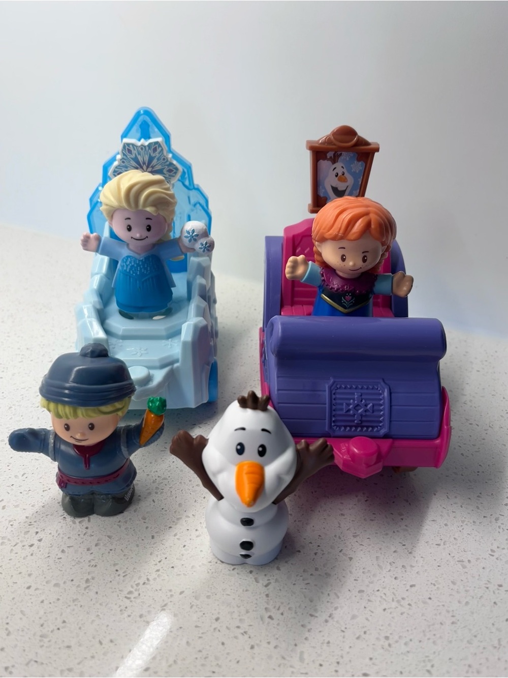 Disney FP Little People Frozen Anna Elsa Kristoff Olaf Princess Parade Float